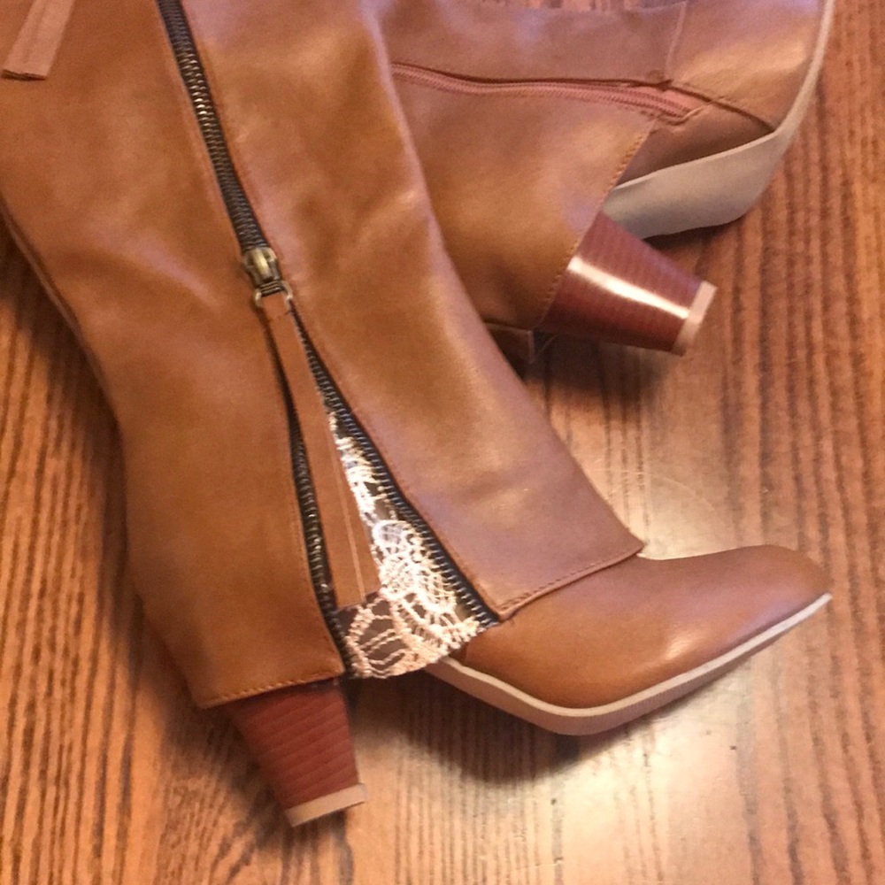 Lace side boots new